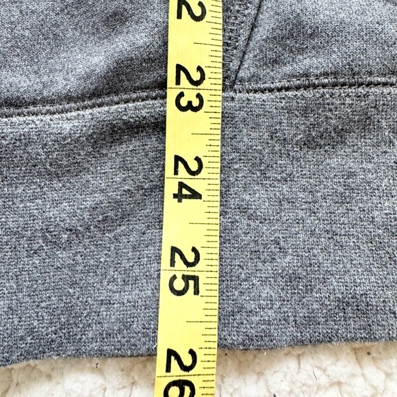 Vintage Y2K Nike Big Swoosh Spell Out Logo Gray Hoodie  Red Tag Diagonal Large - Picture 15 of 16